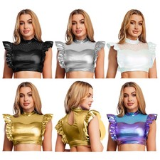 Top donna retro buco della