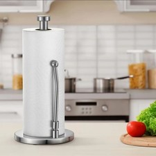 Portarotolo Carta Cucina Scottex Acciaio Inossidabile Moderno Da Tavolo Sala 