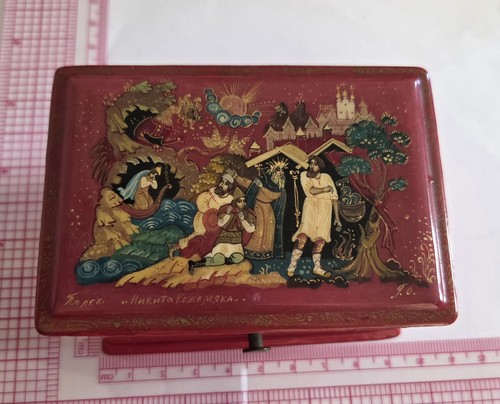 Vintage palekh hand painted - hand,