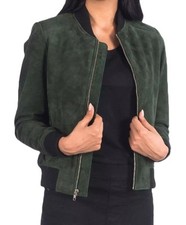 Giubbotto donna bomber verde