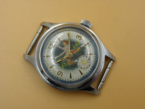 Raro orologio dipinto - , olio