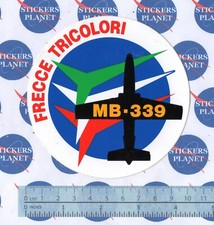 ADESIVO STICKER VINTAGE AUFKLEBER AUTOCOLLANT ESERCITO FRECCE TRICOLORE MB 339