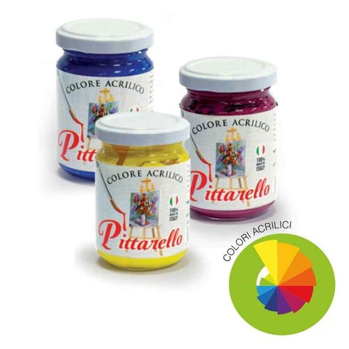 Pittarello acrilici 125ml nero - 125ml,
