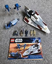 Lego Star Wars 7868 Starfighter Jedi di Mace Windu 100% Completo + Istruzioni.