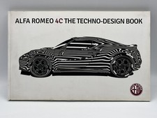 ALFA ROMEO RARISSIMO LIBRO BOOK " ALFA ROMEO 4C THE TECHNO-DESIGN BOOK"NUOVO NEW
