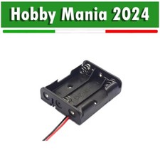 Porta Batterie 3xAA con Fili Box Contenitore per Arduino Robot Elettronica DIY