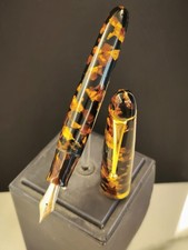 Rare Visconti Royal Fountain Pen Tortoise Shell Celluloid