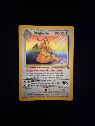 Pokemon dragonite fossil holo - pokemon,