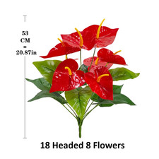 Fiori artificiali palma rossa