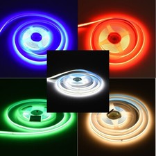 Striscia Strip LED COB 10W a Metro Luminosa 5MT 24V luce Flessibile tagliabile