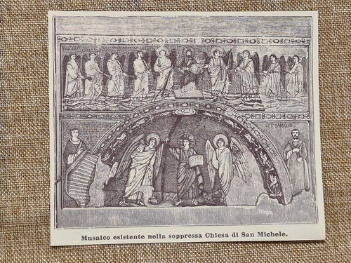 Ravenna nell 800 mosaico nella - nell'800,