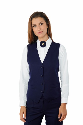 Gilet cameriere unisex blu - cameriere,