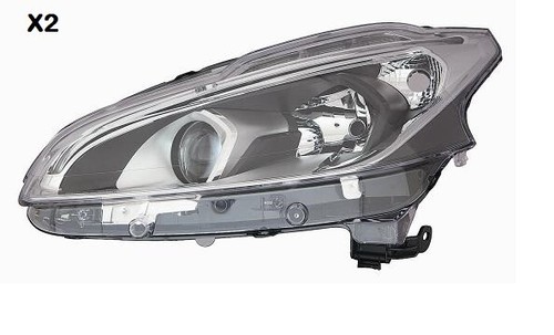 Coppia fari proiettori - coppia, peugeot