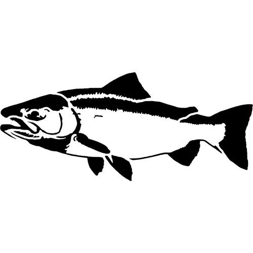 Stencil modelli salmon fish - stencil,