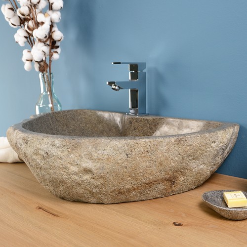 Lavabo appoggio pietra - da, in
