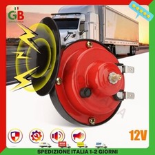 CLACSON DA PER AUTO CAMION 12V VOLT IMPERMEABILE FORTE POTENTE TROMBE CAMPER KIT