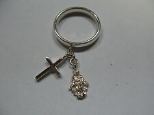 ANELLO FEDE CON CIONDOLI CROCE