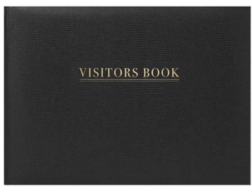 Libro visitatori nero - visitatori,