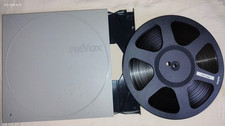 Nastro magnetico AGFA in bobina Revox da 26,5 cm con custodia originale Novodur