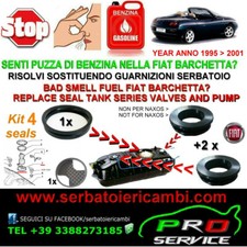 kit 4 Guarnizioni serbatoio FIAT BARCHETTA x Pompa sottopompa valvole 10201