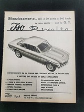 Motore ISO RIVOLUZIONE 1964 Corvette rara pagina rivista pubblicitaria originale italiana