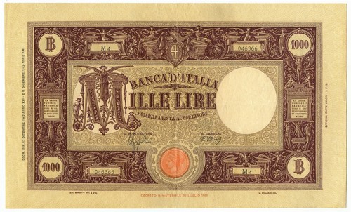 1000 lire barbetti grande - 1000,