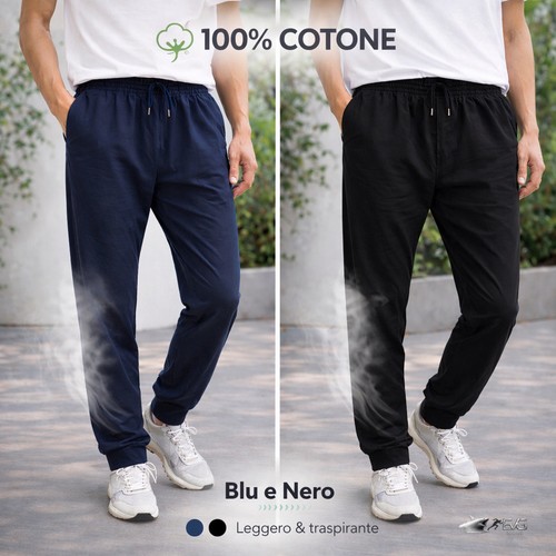 Pantaloni tuta uomo cotone - uomo,