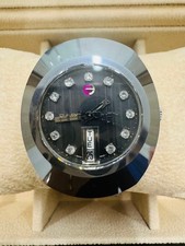 Orologio automatico Rado Diastar data giorno quadrante nero vintage uomo 35 mm