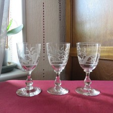 3 Bicchieri da Porto IN Vetro