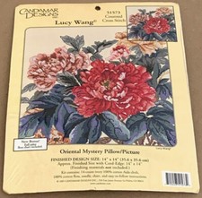 Kit punto croce fiori fiori fiori Candamar / Lucy Wang "Oriental Mystery" nuovo con scatola 14"