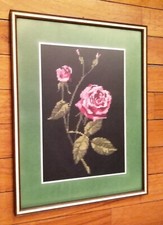 QUADRO con ROSE Ricamo