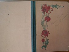 Vecchio quaderno scolastico scuola d epoca con fiori decoro floreale Matematica