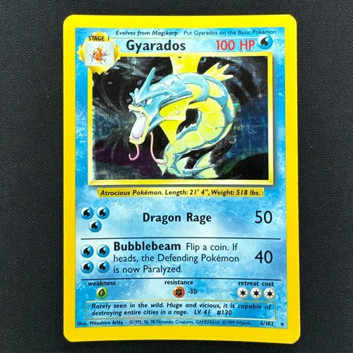 Gyarados 102 holo - gyarados, 6/102