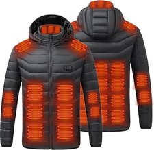 ✅ Giubbotto Riscaldato per Uomo, Tinta Unita, Giacca Elettrica  Invernale