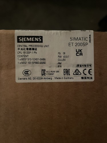 Siemens 6es7512 1dk01 0ab0 cpu - 6es7512-1dk01-0ab0,