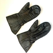 GUANTI VINTAGE IN PELLE PER MOTOCICLISTA  MARRONE TESTA DI MORO