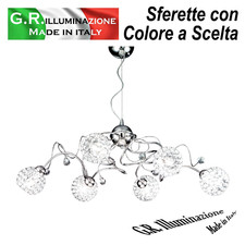 LAMPADARIO MODERNO CROMATO 6