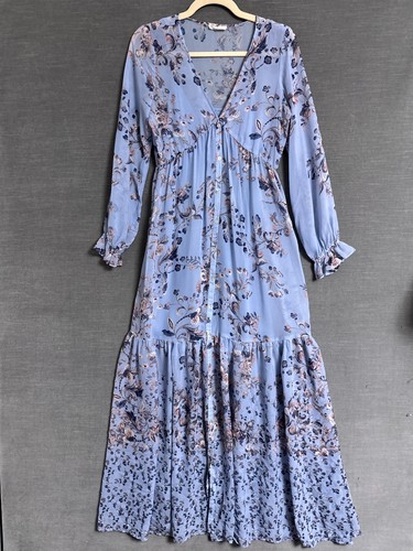 Abito lovestitch blu maxi - s,