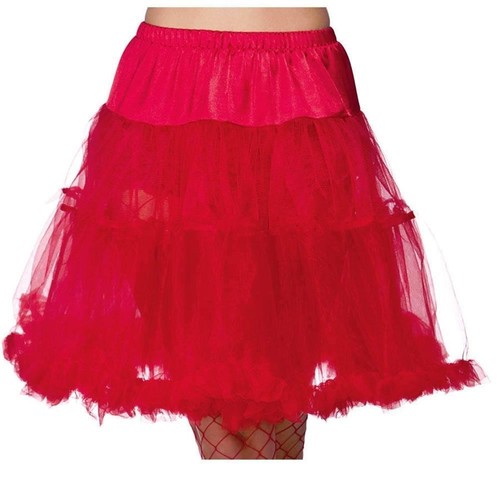 Sottoveste rossa volant - 18,