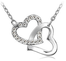 Collana cuore doppio - cuore,