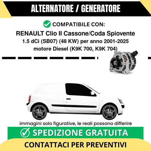 Alternatore renault clio - renault,