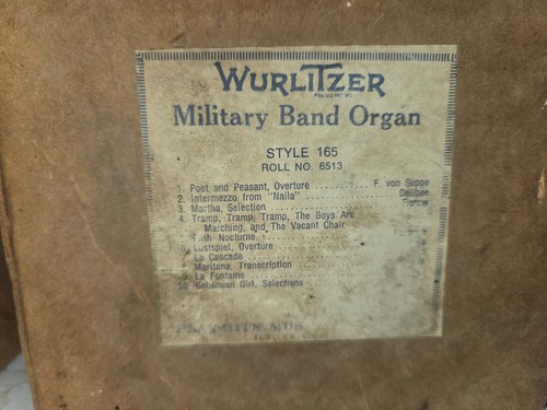 Wurlitzer 165 band organ - wurlitzer,