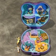 Playcase vintage Disney Polly Pocket Aladdin 1995 Bluebird e figurine completo