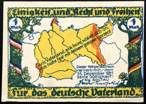 Soltau 1922 raro marco - soltau, 1