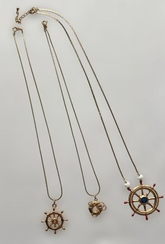 Collana vintage oro - barca, a