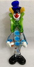 Statuina Pagliaccio In Vetro Murano