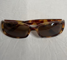 Occhiali da sole uomo nervo ottico elisir marrone guscio tartaruga alcuni graffi lenti