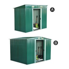 Outsunny – Box Casetta da Giardino Ripostiglio per Attrezzi in Lamiera d’Acciaio