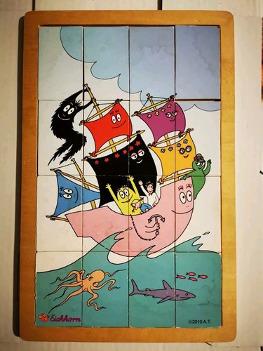 Puzzle barbapapà legno - in,
