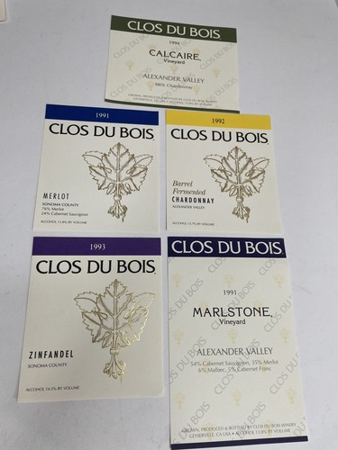 Etichette vino vintage clos - 5,